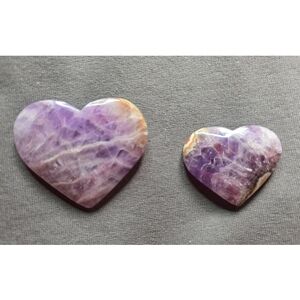 Amethyst Heart-Shaped Stone Set
